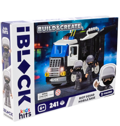 Конструктор IBLOCK Riot Squad полицейская машина 241 деталь Build Create детский конструктор авто для мальчиков - Фото 3 Конструктор IBLOCK Riot Squad полицейская машина 241 деталь Build Create детский конструктор авто для мальчиков - изображение 3