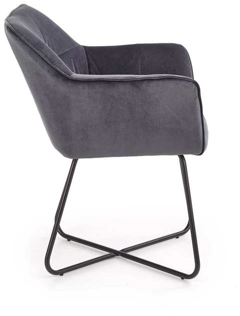 Стілець для кухні та вітальні Halmar K377 на полозках Сірий (5905248118935) - зображення 9