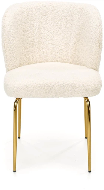 Стілець для кухні та вітальні Halmar K474 із золотим каркасом Кремовий (5905248121027) - зображення 2