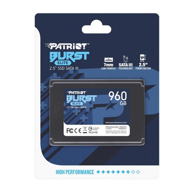 SSD накопитель PATRIOT Burst Elite 960 GB (PBE960GS25SSDR) - изображение 4