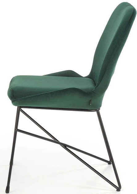 Krzesło do kuchni i salonu Halmar K454 ciemnozielone (5905248121416) - obraz 4