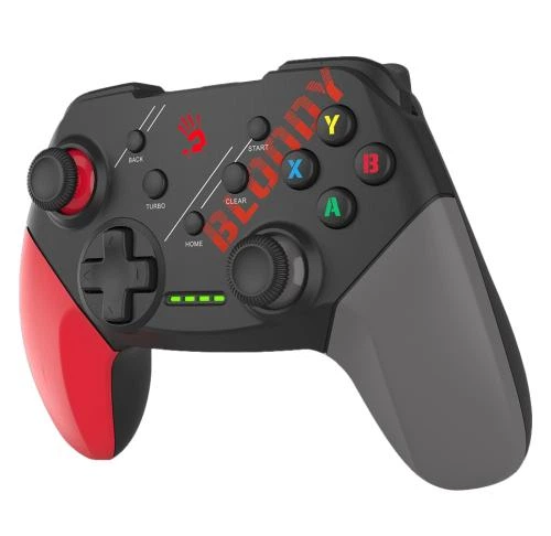 Геймпад Bloody GPW50, Black/Red/Grey, бездротовий (USB 2.4GHz), для ПК / PS3 / Android, подвійна вібрація, 600 mAh - зображення 2