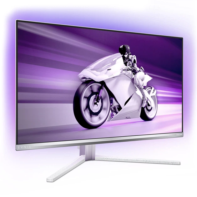 TFT 27' Philips 27M2N8500, QD-OLED, QHD, 360Hz, 0,3ms, 2xHDMI, DP, USB-hub, HAS, Pivot, колонки, біл - изображение 7