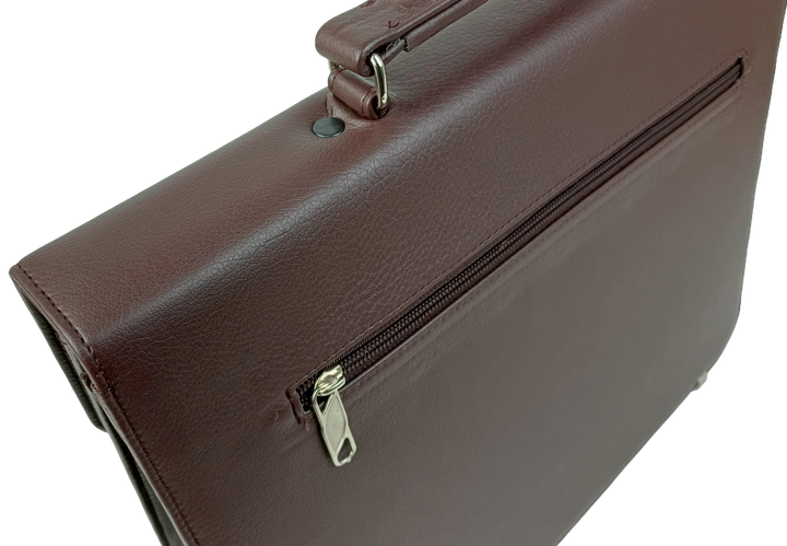 Мужской портфель из эко кожи Exclusive, Украина Коричневый - изображение 9
