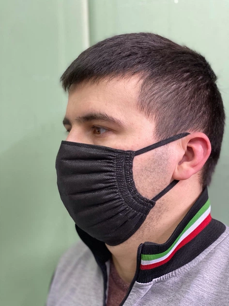 Захисна тришарова флізелінова маска, 10 шт. Paskat Україна - зображення 5