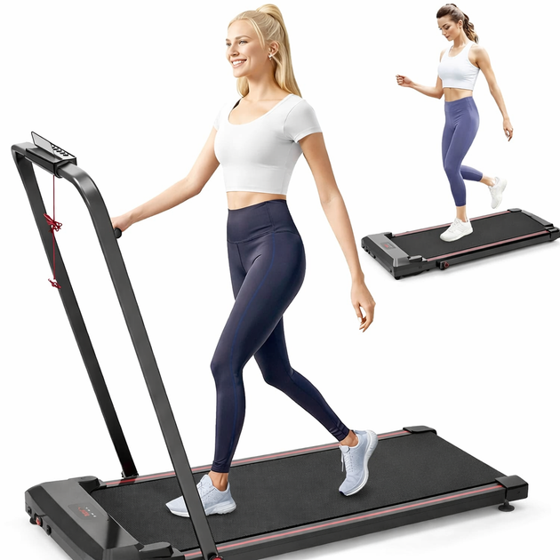 Складана бігова доріжка Sperax Walking Pad 3-в-1 DOR-1717 Black, до 150 кг, швидкість до 12 км/год, тиха, двигун 3.0 л.с - зображення 3