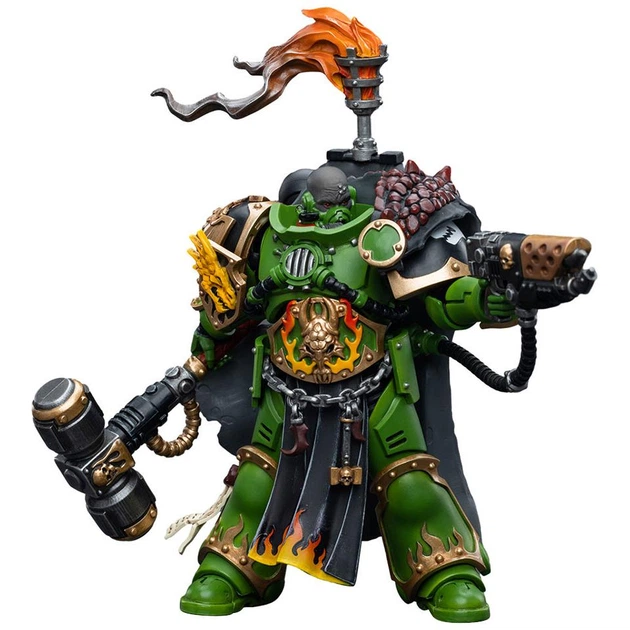Фігурка JOYTOY Salamanders Captain Adrax Agatone Warhammer 40K - зображення 4