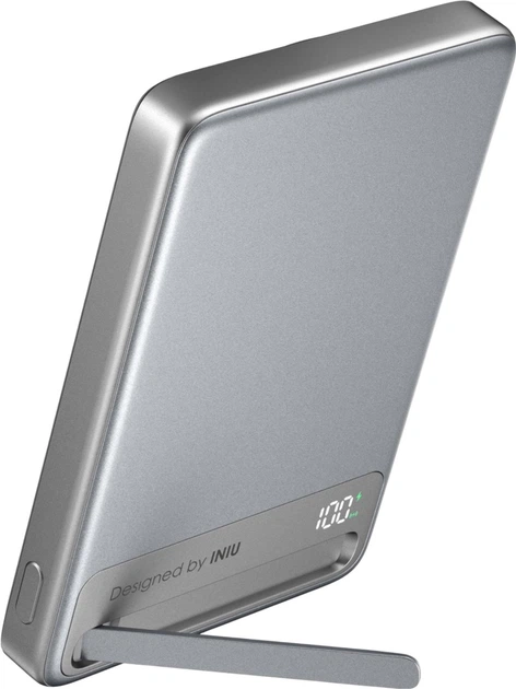Powerbank INIU MagPro Slim 10000 mAh 45W Silver (P76-P1-WT) - obraz 2