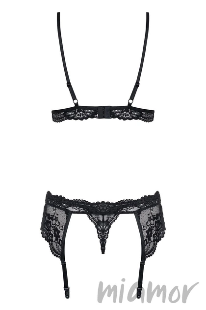 Комплект с поясом Obsessive 810-SEG-1 set L/XL Черный - Фото 4 Комплект с поясом Obsessive 810-SEG-1 set L/XL Черный - изображение 4