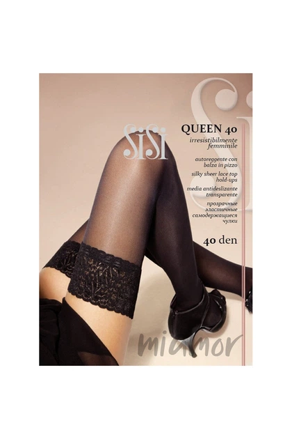 Чулки с кружевом SiSi Queen 40 4 Daino - Фото 2 Чулки с кружевом SiSi Queen 40 4 Daino - изображение 2