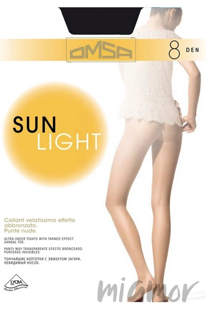 Колготки тонкі Omsa Sun Light 8 den 2 Beige naturel - Фото 2 Колготки тонкі Omsa Sun Light 8 den 2 Beige naturel - зображення 2