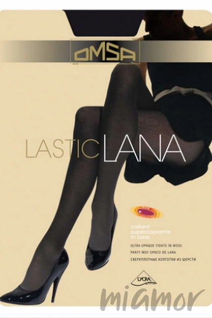 Колготки с шерстью Omsa Lasticlana 100 den 3 Nero - Фото 1 Колготки с шерстью Omsa Lasticlana 100 den 3 Nero - изображение 1