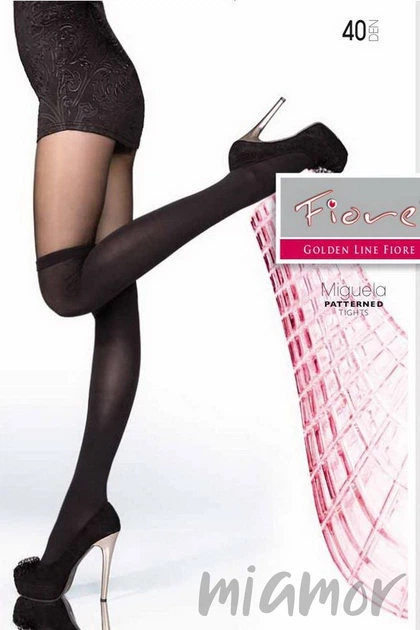 Колготки имитация ботфорт Fiore Miguela 40 den 2 Nero - изображение 2