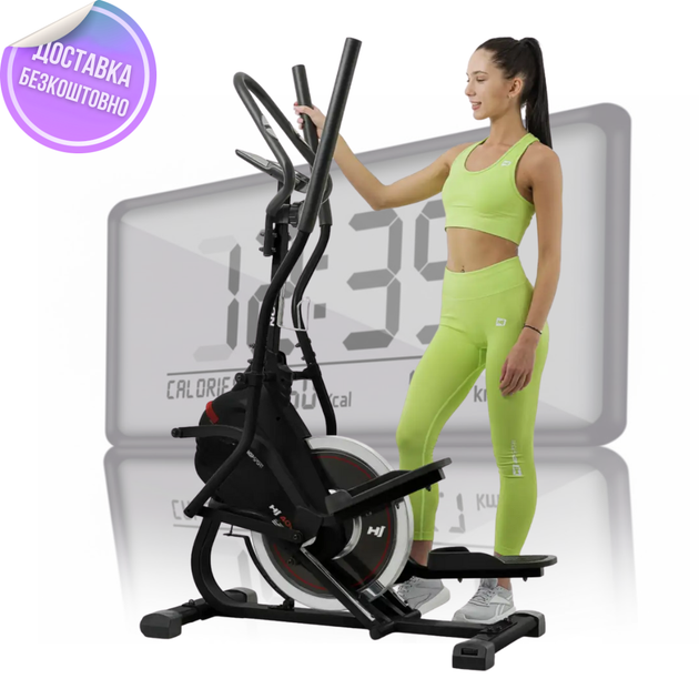Орбитрек-степпер Hop-Sport HS-400B Icon Black до 120 кг (Клаймбер для дома) - изображение 11