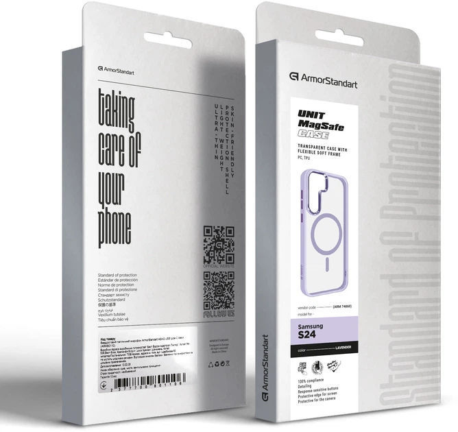 Чехол для смартфона ArmorStandart Unit MagSafe для для Samsung Galaxy S24 Lavender (ARM74860) - изображение 6