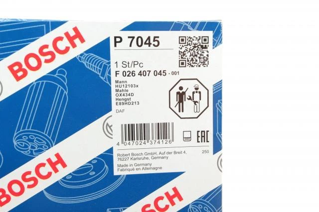 Фильтр масляный DAF CF/XF 12.9D 05- F026407045 , Bosch - изображение 6
