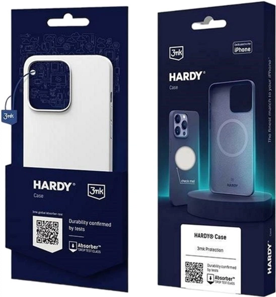 Etui plecki 3MK Hardy Case z MagSafe do Apple iPhone 15 Pro Silver-white (5903108527392) - obraz 2