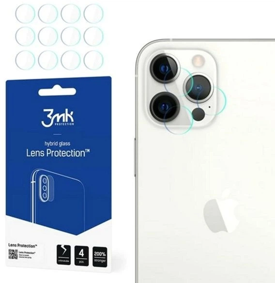 Комплект захисного скла 3MK Lens Protection для камери Apple iPhone 12 Pro Max 4 шт (5903108323222) - зображення 1