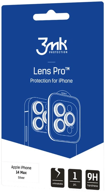 Szkło hartowane 3MK Lens Protection Pro na aparat iPhone 14 Plus z ramką montażową (5903108482707) - obraz 2
