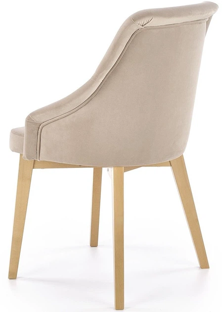 Krzesło do kuchni i salonu Halmar Toledo 2 Beżowe/Dąb miodowy (5905248122567) - obraz 3