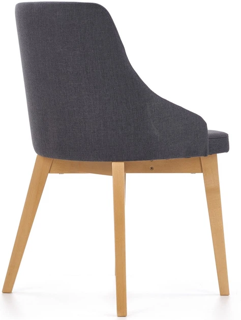 Krzesło do kuchni i salonu Halmar Toledo Grafitowe/Dąb miodowy (5905248122666) - obraz 6