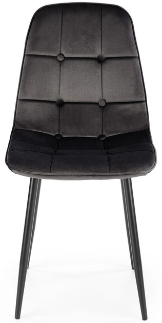 Krzesło do kuchni i salonu Halmar K417 Czarne (5905248125728) - obraz 4
