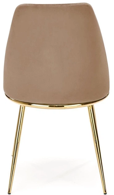 Krzesło do kuchni i salonu Halmar K460 ze złotym stelażem Beżowe (5905248125773) - obraz 7