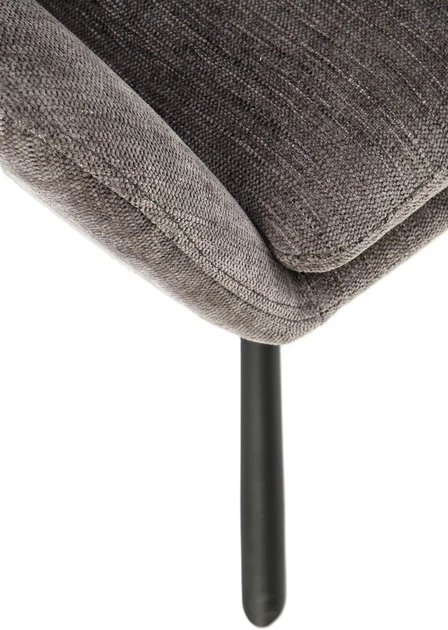 Стілець для кухні та вітальні Halmar K495 обертальний Попелястий (5905248125957) - зображення 6