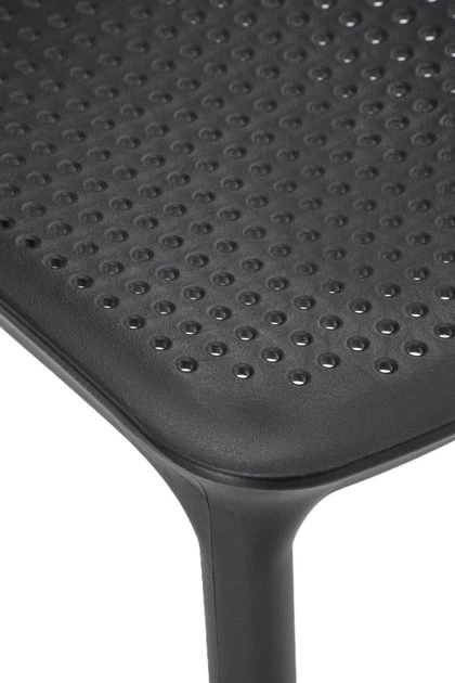 Стілець для кухні Halmar K514 пластиковий Чорний (5905248126282) - зображення 2