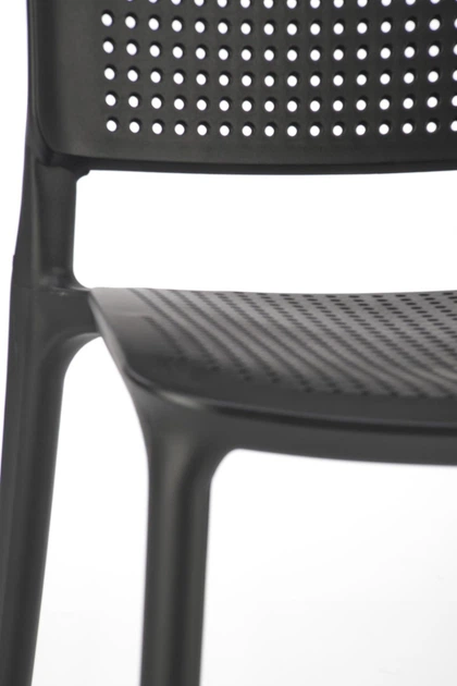 Стілець для кухні Halmar K514 пластиковий Чорний (5905248126282) - зображення 8