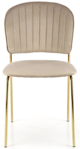 Стілець для кухні та вітальні Halmar K499 зі золотим каркасом Бежевий (5905248126039) - зображення 17
