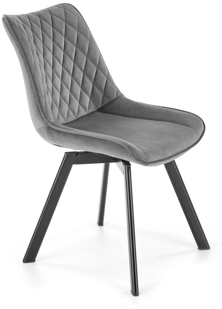 Стілець для кухні та вітальні Halmar K520 обертальний Темно-Попелястий (5905248126411) - зображення 10