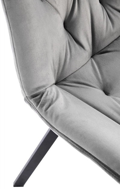 Krzesło do kuchni i salonu Halmar K519 obrotowe Popielate (5905248126404) - obraz 16