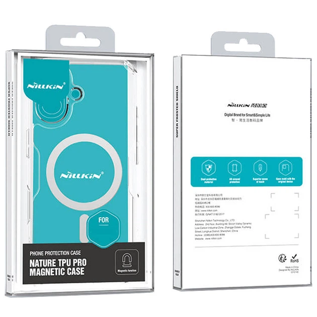 TPU чохол Nillkin Nature Pro з MagSafe на Apple iPhone 17 (6.3") (Безбарвний (прозорий)) (235782) - зображення 8