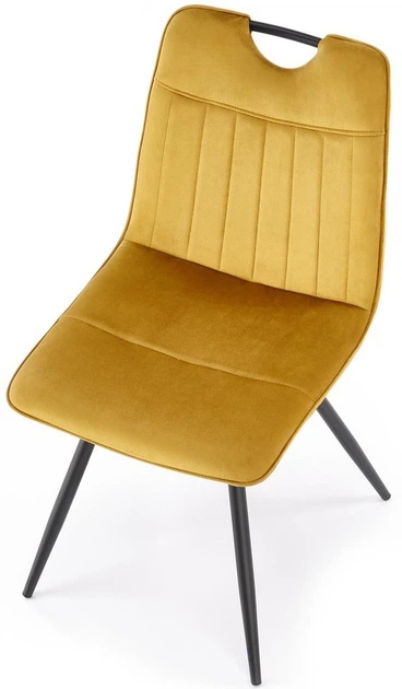 Krzesło do kuchni i salonu Halmar K521 Musztardowe (5905248126466) - obraz 9