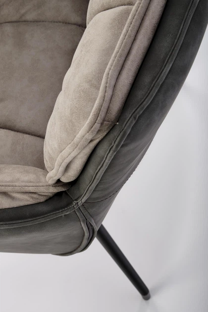 Krzesło do kuchni i salonu Halmar K523 obrotowe Popielate (5905248126503) - obraz 10