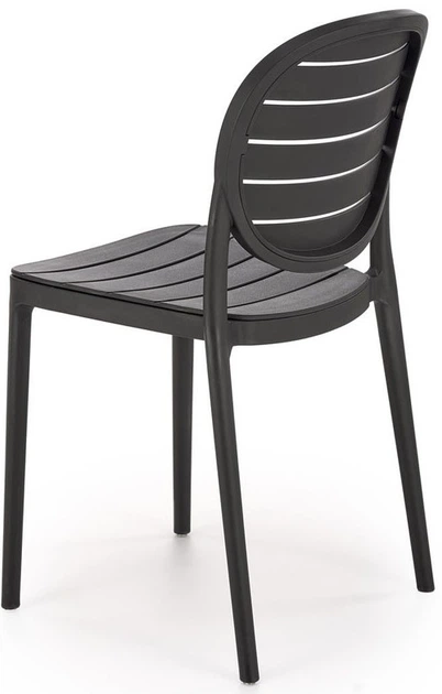 Стілець для кухні Halmar K529 пластиковий Чорний (5905248132122) - зображення 7