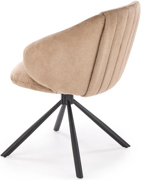 Krzesło do kuchni i salonu Halmar K533 obrotowe Cappuccino (5905248132238) - obraz 4