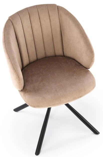 Krzesło do kuchni i salonu Halmar K533 obrotowe Cappuccino (5905248132238) - obraz 9