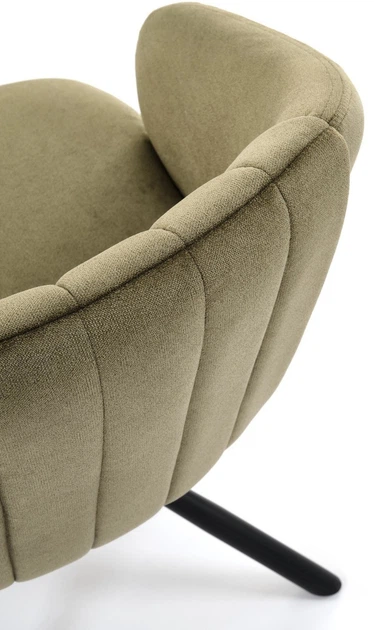 Стілець для кухні та вітальні Halmar K533 обертальний Оливковий (5905248132245) - зображення 11