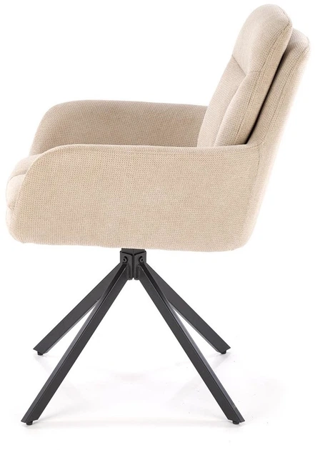 Krzesło do kuchni i salonu Halmar K536 obrotowe Beżowe (5905248132313) - obraz 7