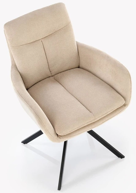 Krzesło do kuchni i salonu Halmar K536 obrotowe Beżowe (5905248132313) - obraz 10