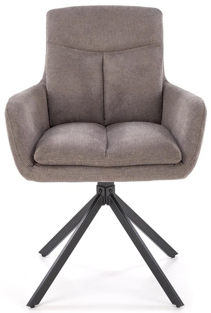 Krzesło do kuchni i salonu Halmar K536 obrotowe Popielate (5905248132337) - obraz 7