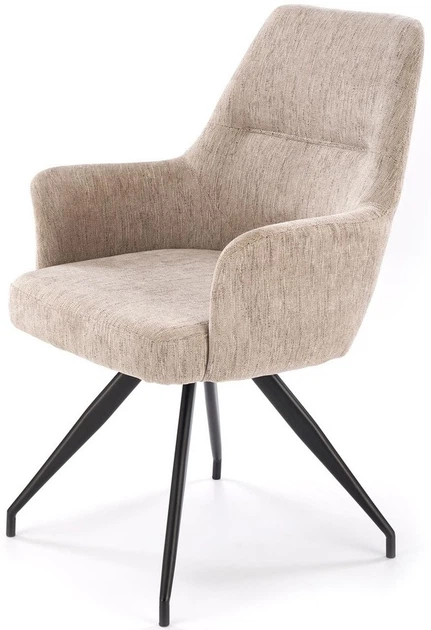 Krzesło do kuchni i salonu Halmar K542 obrotowe Beżowe (5905248132481) - obraz 5