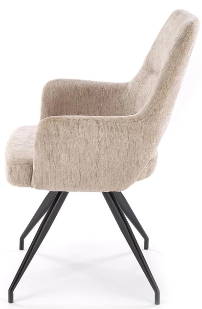 Krzesło do kuchni i salonu Halmar K542 obrotowe Beżowe (5905248132481) - obraz 6