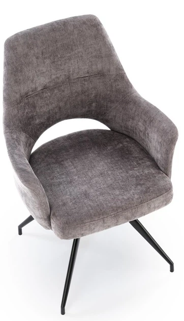 Krzesło do kuchni i salonu Halmar K542 obrotowe Popielate (5905248132504) - obraz 9