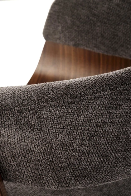 Стілець для кухні та вітальні Halmar K545 Попелястий/Горіховий (5905248132573) - зображення 3