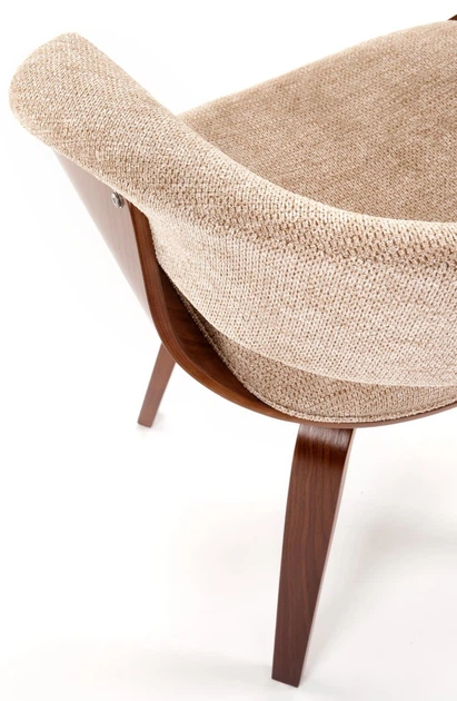 Krzesło do kuchni i salonu Halmar K545 Beżowe/Orzechowe (5905248132566) - obraz 12