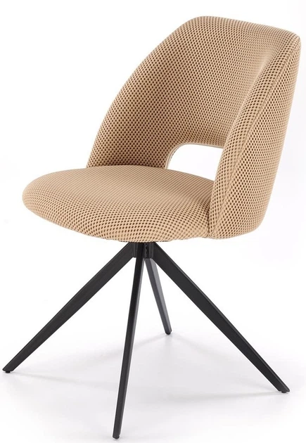 Стілець для кухні та вітальні Halmar K546 обертальний Бежевий (5905248132580) - зображення 6