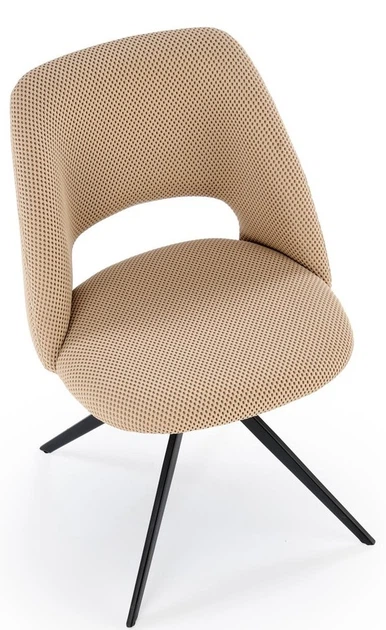 Стілець для кухні та вітальні Halmar K546 обертальний Бежевий (5905248132580) - зображення 11